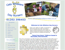 Tablet Screenshot of catswhiskersdaynursery.co.uk